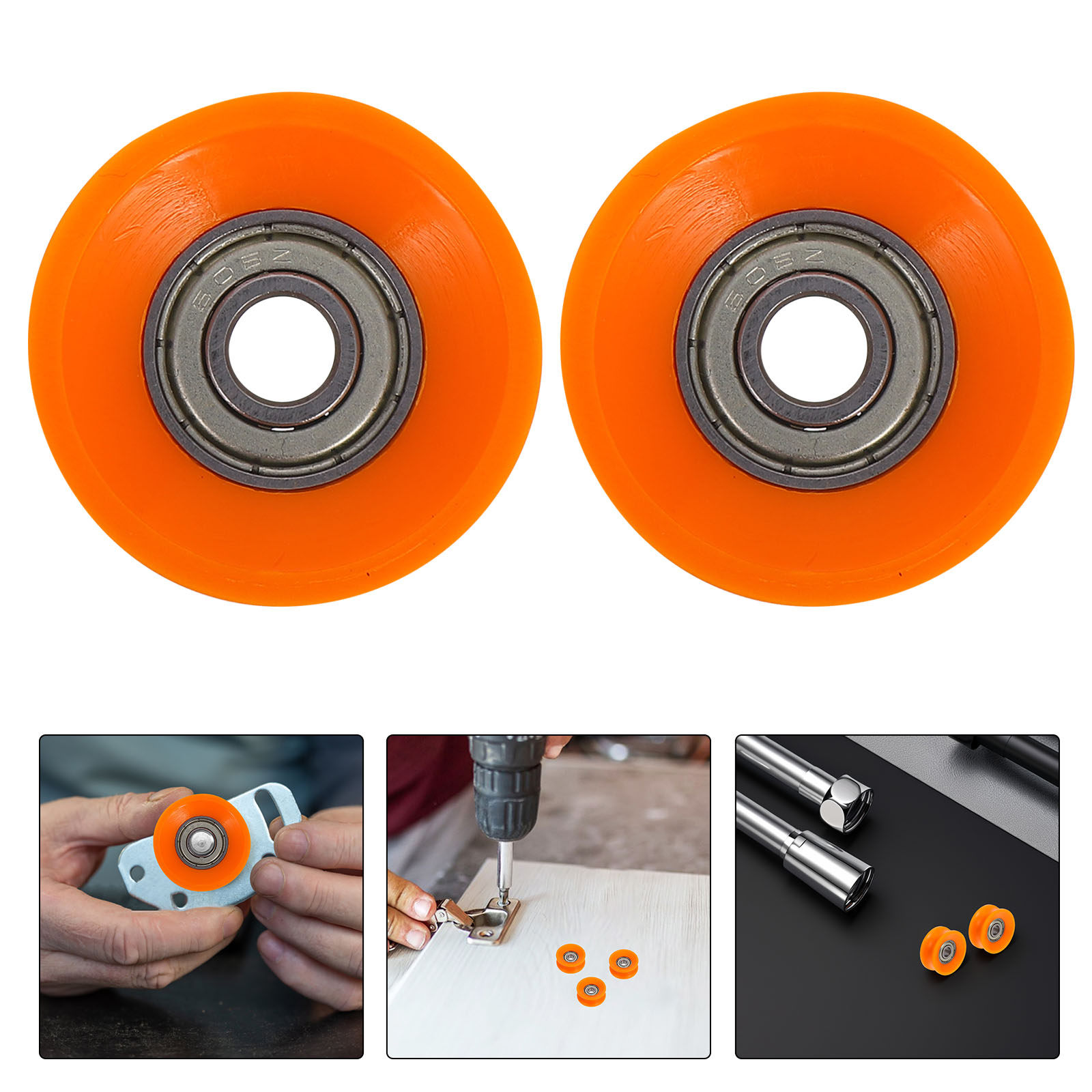 Furniture Hardware Replacement - 5 pièces de roulettes à rainures