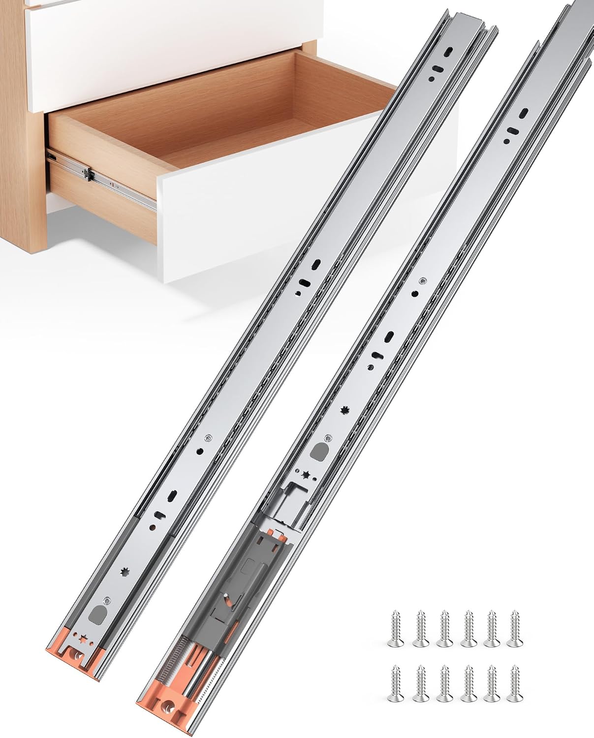 Drawer Slide Pair - Glissières de tiroir à fermeture douce