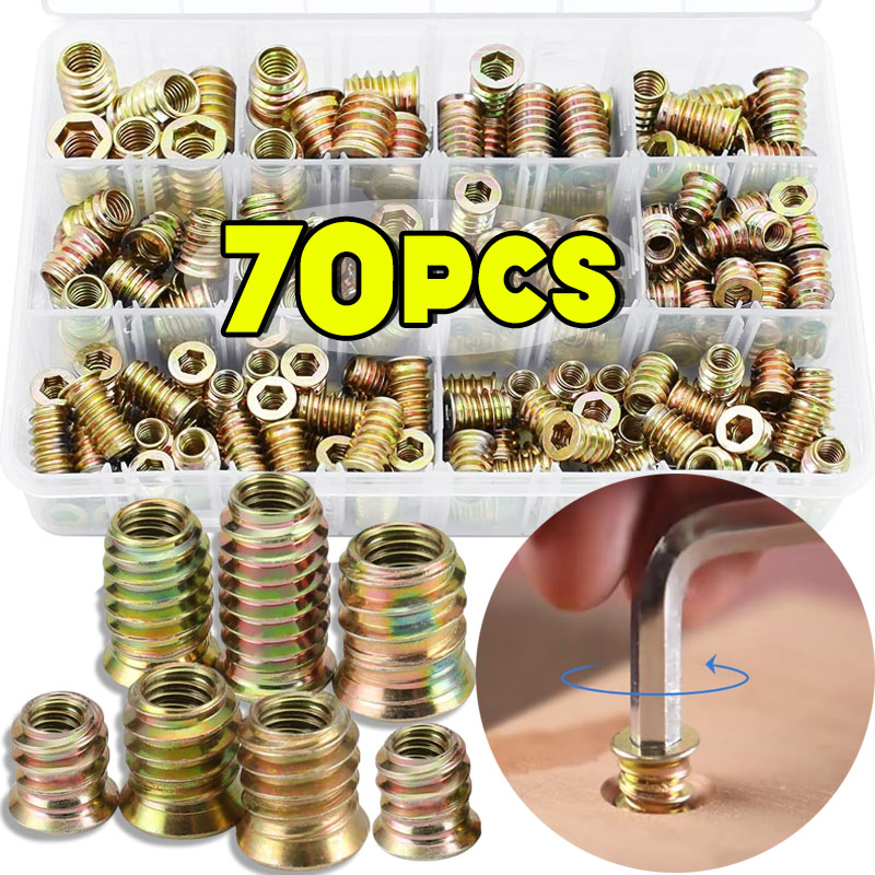 Kit de 70 écrous filetés encas - Furniture Hardware Threaded Inserts avis et prix
