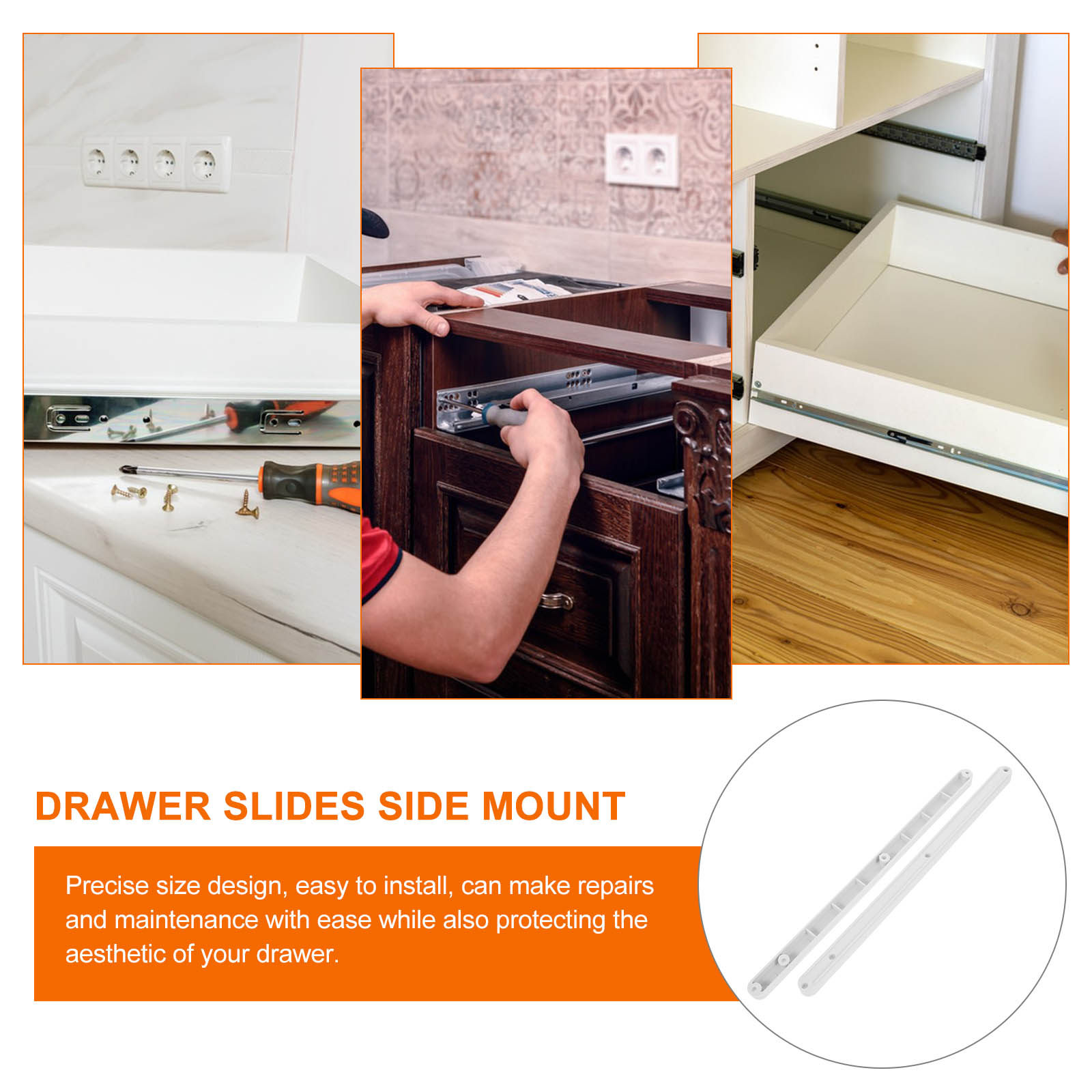 Glissières de tiroir en plasti - Drawer Slide Pair avis et prix